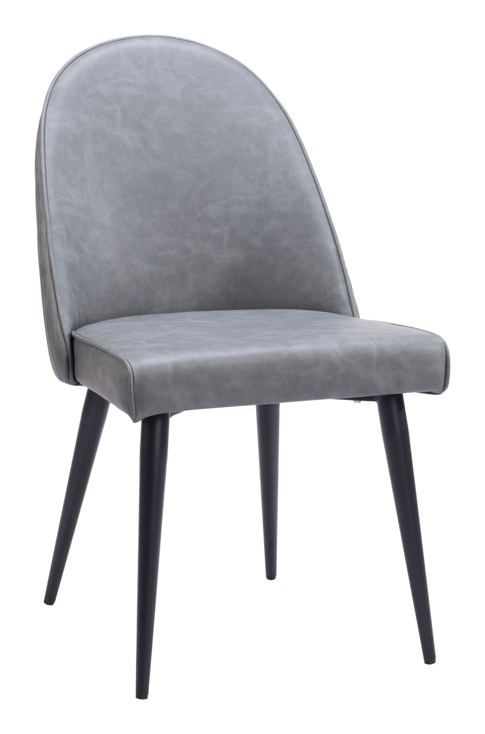 Silloth Armless Dining Chair - Set of 2 Gray 110118 Zuo Modern