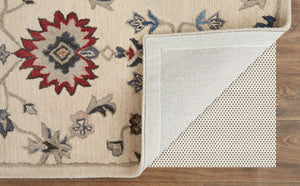 Feizy Rugs Rylan Hand-tufted Wool Floral Rug - Stunning Transitional Design With Chic Blue, Brown, And Gray Hues Ivory,Blue,Tan Wool Ryl8641fivy000p00