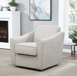 OSP Home Furnishings Cassie Swivel Arm Chair Cement