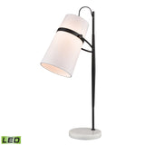 Banded Shade 28'' High 1-Light Desk Lamp - Matte Black - Includes LED Bulb D4191-LED Elk Home