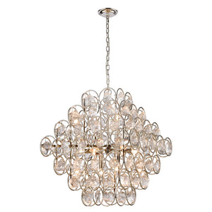 Precious 34'' Wide 14-Light Chandelier - Polished Nickel D4201 Elk Home