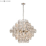 Precious 34'' Wide 14-Light Chandelier - Polished Nickel D4201 Elk Home