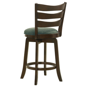 English Elm Fenster Hunter Green Wood Swivel Bar Chair – Elegant Comfort With 360° Swivel & Timeless Style B062P299939