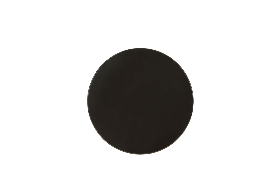 English Elm Acton Black Round Pedestal Accent Table – Turned Solid Wood Base, MDF Top, 40lb Capacity, KD Finish B2726P294879
