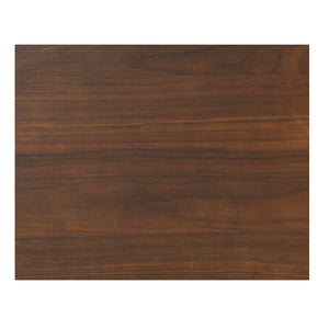 English Elm Hunter Handcrafted Nightstand with Solid Wood Veneer, Single Drawer & Open Shelf, Modern Industrial Design Walnut B136P364301