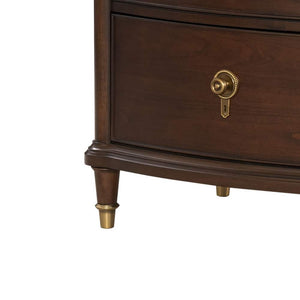 English Elm 1pc Transitional Wide Dresser Rubberwood Dark Cherry Finish Gold Legs Bedroom Storage B2741P446687