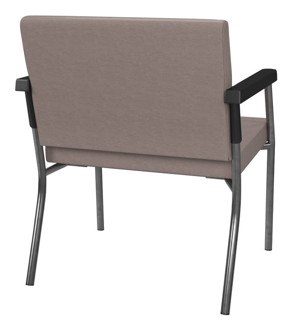 OSP Home Furnishings Bariatric Guest Chair with Reinforced Metal Frame and Padded Seat for Medical Waiting Rooms BC9602-K006