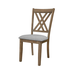 English Elm Amador Gray Cross Back Dining Chair Set B201P408886