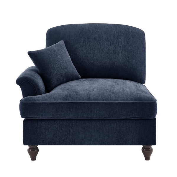 English Elm Sofa Cloud Style Chenille Upholstered Piece with Detachable Skirt and Modular Design W3041P332617