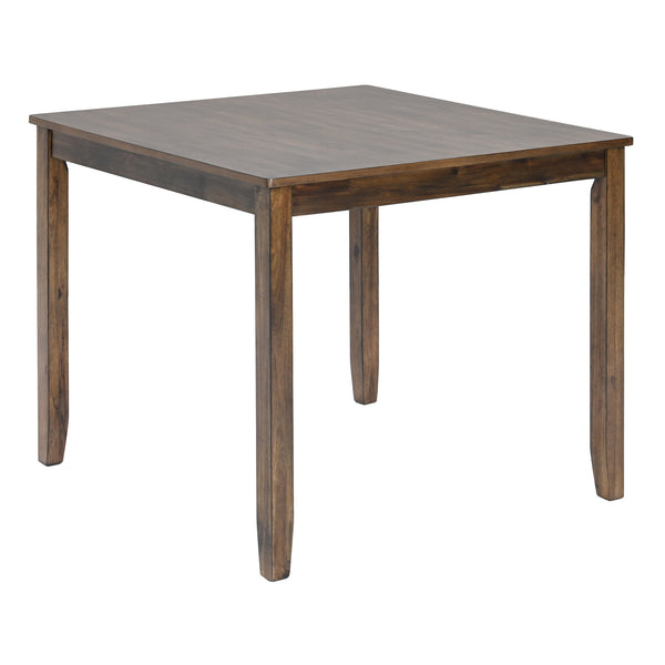 English Elm Elegant 5-Piece Walnut Dining Table Set With 4 Ergonomic Chairs For Modern Kitchen & Living Spaces W1998S00024