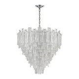 Diplomat 31.5'' Wide 21-Light Chandelier - Large Staggered Chrome D4298 Elk Home