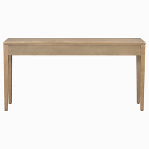 English Elm U_style Oak Veneer Console Table with Three Wave Drawers for Entryway or Foyer Natural N711P401926N