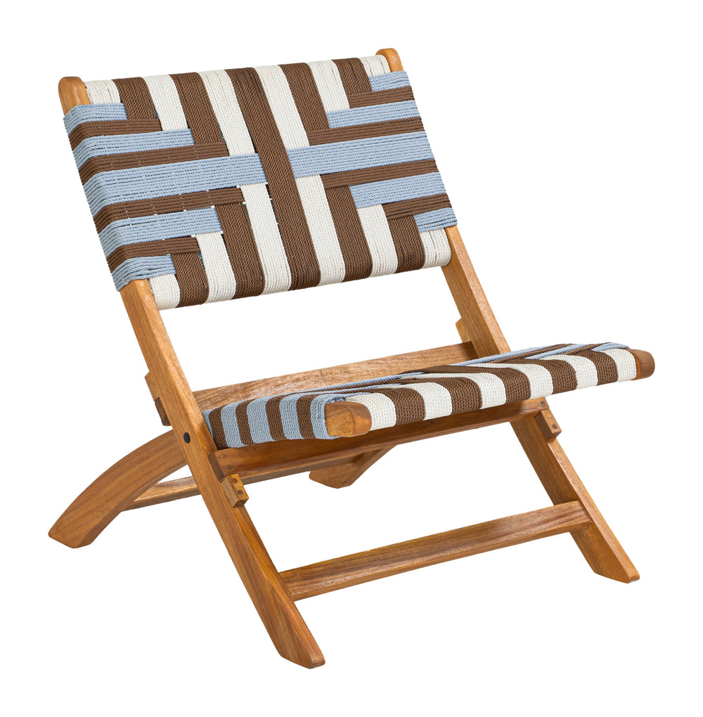 Zuo Modern Sunshine Lounge Chair Multicolor - Durable Acacia Wood & Rattan, Perfect For Modern Interiors & Hospitality Multicolor Solid Acacia Wood,100% Polyethylene 704153-zuo-modern