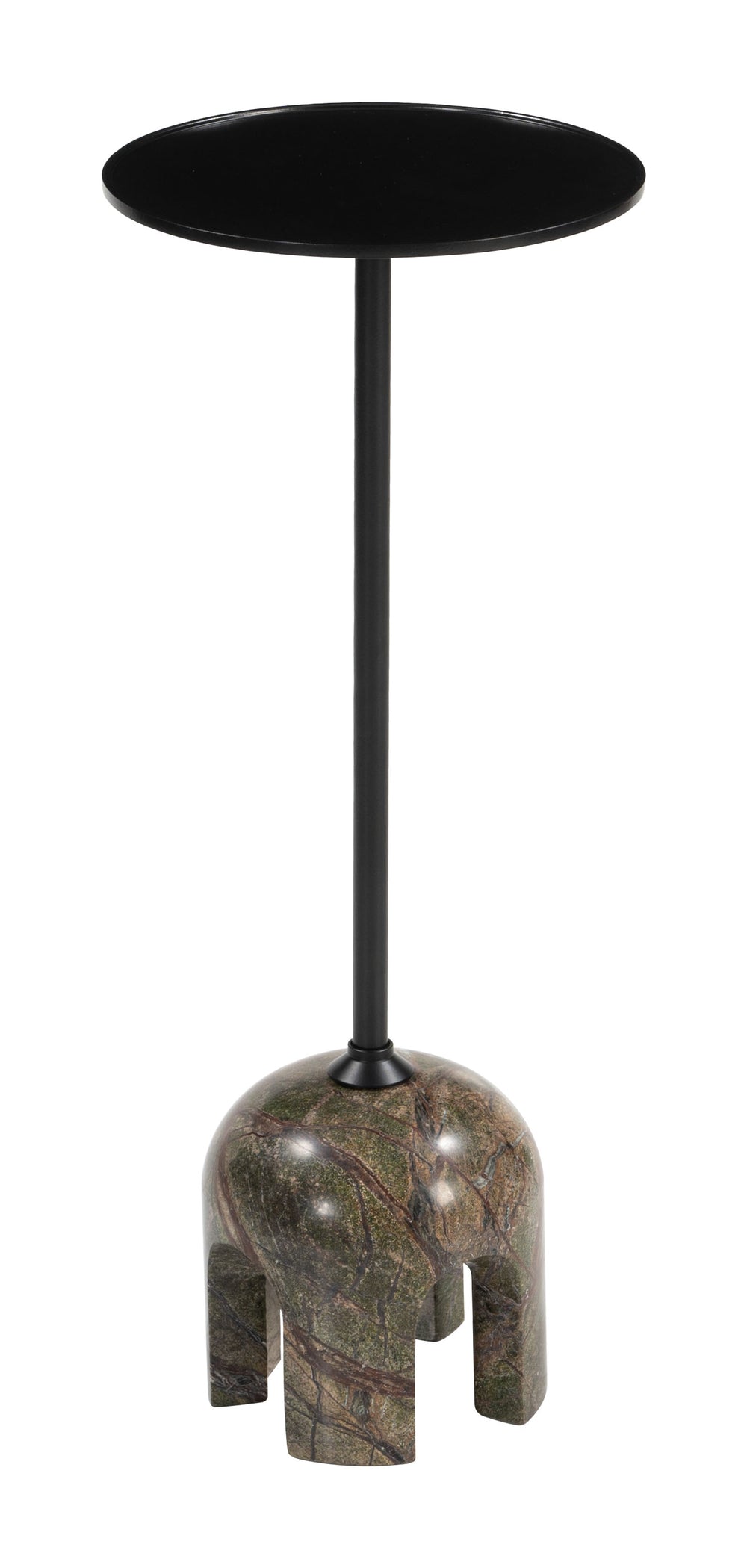 Zuo Modern Kask Multicolor Side Table – Modern Iron & Marble Design For Stylish Living Room Or Bedroom Decor Multicolor Iron,Natural Marble 110674-zuo-modern