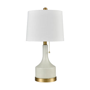 Small But Strong 21'' High 1-Light Table Lamp - White D4312 Elk Home