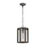 Renaissance Invention 8'' Wide 1-Light Mini Pendant - Weathered Zinc D4327 Elk Home