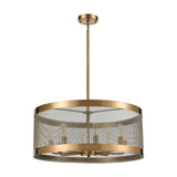 Line in the Sand 24'' Wide 8-Light Chandelier - Satin Brass D4333 Elk Home