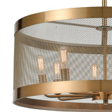 Line in the Sand 24'' Wide 8-Light Chandelier - Satin Brass D4333 Elk Home