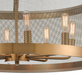 Line in the Sand 24'' Wide 8-Light Chandelier - Satin Brass D4333 Elk Home