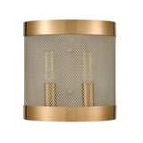 Line in the Sand 8'' High 2-Light Sconce - Satin Brass D4335 Elk Home