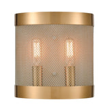 Line in the Sand 8'' High 2-Light Sconce - Satin Brass D4335 Elk Home