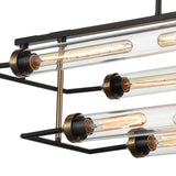 North By North East 40'' Wide 8-Light Linear Chandelier - Oil Rubbed Bronze D4336 Elk Home