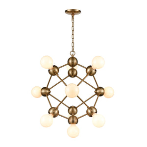 Grow From Here 20'' Wide 10-Light Chandelier - Satin Brass D4344 Elk Home