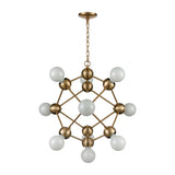 Grow From Here 20'' Wide 10-Light Chandelier - Satin Brass D4344 Elk Home