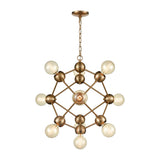 Grow From Here 20'' Wide 10-Light Chandelier - Satin Brass D4344 Elk Home