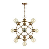 Grow From Here 20'' Wide 10-Light Chandelier - Satin Brass D4344 Elk Home