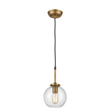 Mountain Creek 7'' Wide 1-Light Mini Pendant - Aged Brass D4345 Elk Home