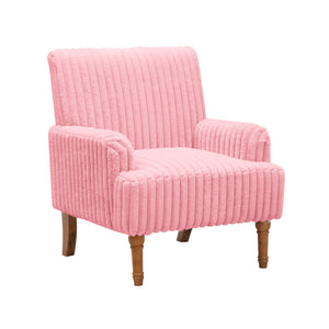 English Elm Modern Wide Wale Corduroy Accent Chair Solid Wood Legs Upholstered Living Room Seat W5568P445696