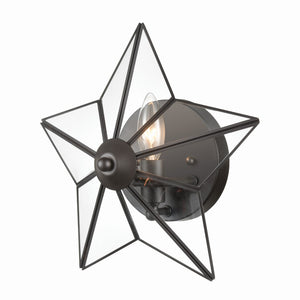 Moravian Star 12'' High 1-Light Sconce - Oil Rubbed Bronze D4387 Elk Home