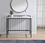 OSP Home Furnishings Brighton Console Table White/Black