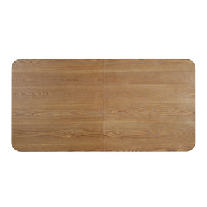 English Elm 63.00"l Tambour Pedestal Counter Table Seats Six with Industrial Mid-century Matte Finish Natural Ash N771P358596A_N771P358597A