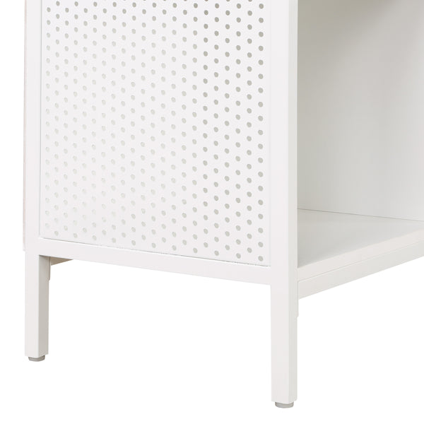 OSP Home Furnishings Ace 8 Cube Bookcase/Storage  White