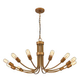 Conway 31'' Wide 12-Light Chandelier - Painted Aged Brass D4454 Elk Home