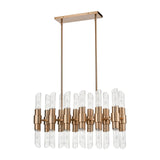 Carisbrooke 28.75'' Wide 24-Light Linear Chandelier - Burnished Brass D4457 Elk Home