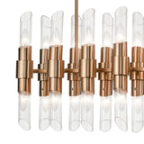 Carisbrooke 28.75'' Wide 24-Light Linear Chandelier - Burnished Brass D4457 Elk Home