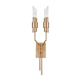 Carisbrooke 31.63'' High 2-Light Sconce - Burnished Brass D4459 Elk Home