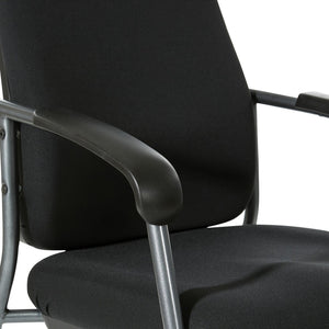OSP Home Furnishings Padded Visitor Chair with Lumbar Support and Steel Frame for Office Reception Areas 83730T-30