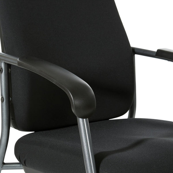 OSP Home Furnishings Padded Visitor Chair with Lumbar Support and Steel Frame for Office Reception Areas 83730T-30