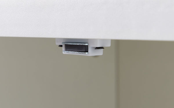 English Elm 68"high multifunctional sideboard with tempered glass accents, large-capacity storage, anti-dump safety and sleek modern design for living room, office, bedroom White W1162P205097