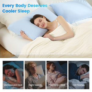 English Elm 1-piece Queen Cooling Comforter Nylon Spandex Shell Wave Quilted Breathable Lightweight Fill Ivory B035P408405