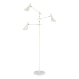 Sallert 72.75'' High 3-Light Floor Lamp - White D4537 Elk Home