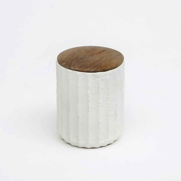 English Elm Jar Candle Ecomix Wax With Wooden Lid - Handmade Vanilla Lavender For Relaxation & Home Décor B346P369770