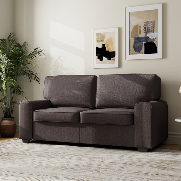 English Elm 69.6" Chenille Upholstered Loveseat with Spring Cushions and Metal Frame for Modern Spaces Grey W3568P431423