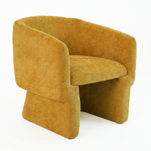 English Elm Wichita Chenille Lounge Chair Scandinavian Curved Arm Accent Seat for Living Room B183P493700