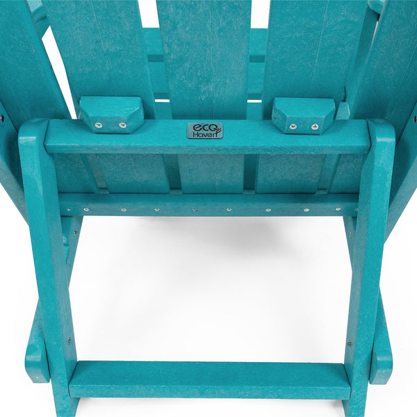 English Elm Shoreline Recycled Hdpe Folding Adirondack Chair Fully Assembled Modern Patio Seating Teal B2745P409681