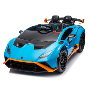 English Elm Lamborghini Huracan Sto 24v Kids Ride on Drift Car with Led Lights and Remote W1578P210769